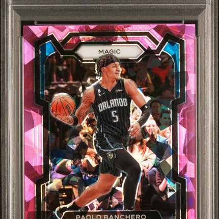 Paolo Banchero Panini Prizm 2023-2024 Pink Cracked Ice PSA 9