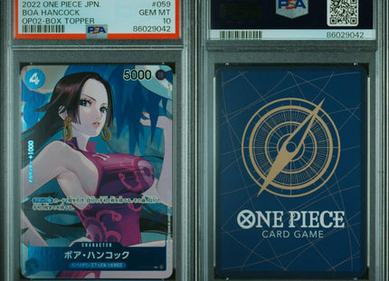 BOA HANCOCK 2022 ONE PIECE JAPAN OP02 PARAMOUNT WAR #059 PSA10