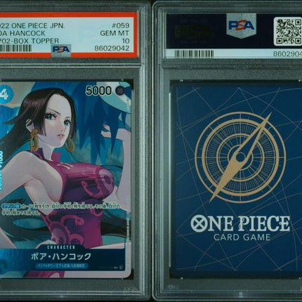 BOA HANCOCK 2022 ONE PIECE JAPAN OP02 PARAMOUNT WAR #059 PSA10