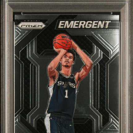 VICTOR WEMBANYAMA Emergent Rookie RC PSA 9 MINT 2023 Panini Prizm