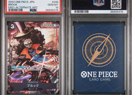 ONE PIECE JAPANESE BROOK PSA10  EB01-046 ALTERNATE ART SR