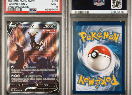 UMBREON V POKEMON EVOLVING SKIES 2021 PSA 9  MINT