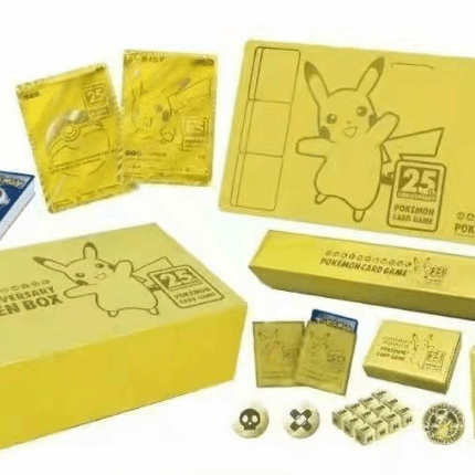 Pokemon Chinese 25th ANNIVERSARY GOLDEN BOX content