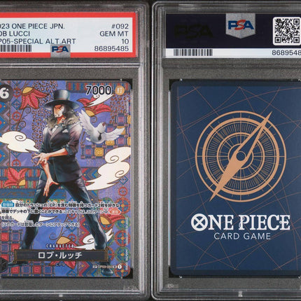 PSA10 2023 ONE PIECE ROB LUCCI OP05-092 Special Alt Art JAPANESE