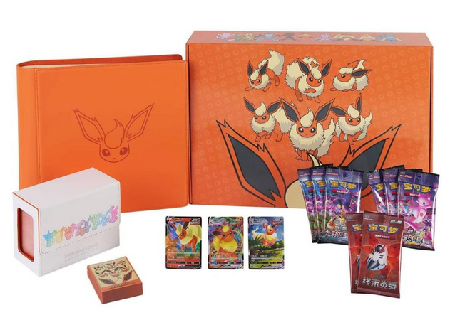 eevee evolution flareon gift box