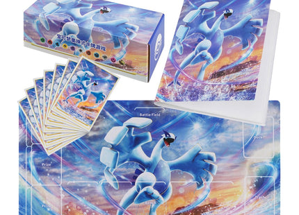 Simplified Chinese Pokemon Shadow of Blue Sea Lugia Playmat Binder Card Storage Box 