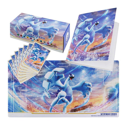 Simplified Chinese Pokemon Shadow of Blue Sea Lugia Playmat Binder Card Storage Box 