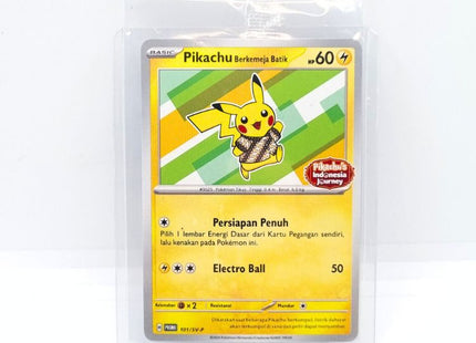 Pikachu in Batik Shirt Promo Card