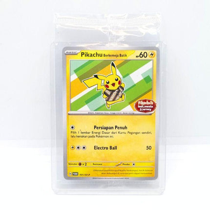 Pikachu in Batik Shirt Promo Card