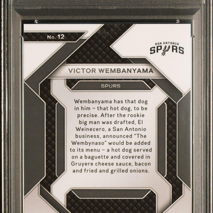 VICTOR WEMBANYAMA Emergent Rookie RC PSA 9 MINT 2023 Panini Prizm