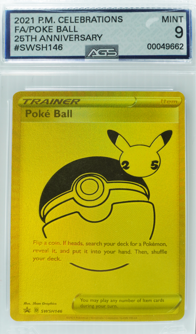 2021 PM CELEBRATIONS TRAINER POKEBALL 25 週年金獎 | AGS-薄荷 9